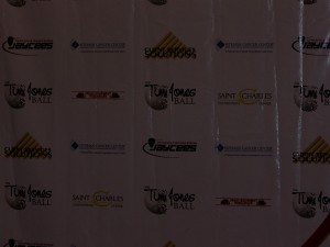 The red carpet photo wall